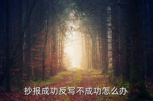 百旺稅控反寫(xiě)不成功什么原因，抄報(bào)成功反寫(xiě)不成功怎么辦
