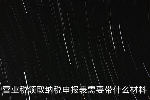 拿完稅申報(bào)表什么資料，納稅申報(bào)時(shí)需要提交哪些資料