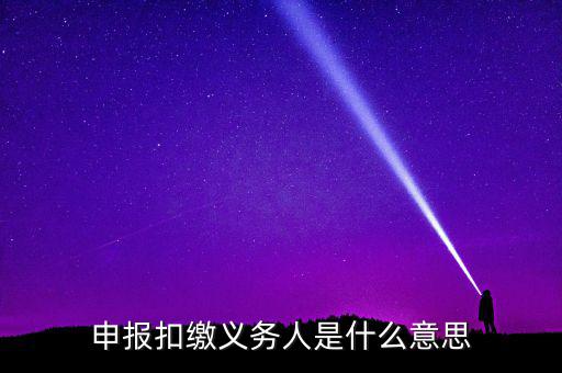 什么是非居民扣繳申報(bào)，非居民所得申報(bào)什么意思