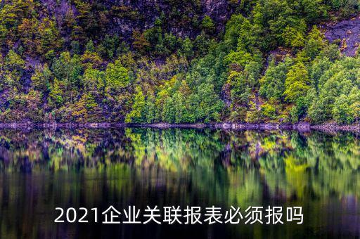 2021企業(yè)關聯(lián)報表必須報嗎