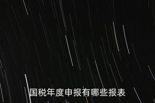 深圳國稅年度報些什么報有，一般納稅人月度季度 及年度都分別要向國稅 地稅上報什么報報表