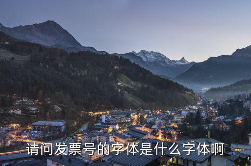 微信發(fā)票代碼是什么字體，發(fā)票的編號(hào)是用什么字體