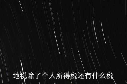 地稅都有什么稅，地稅交什么稅