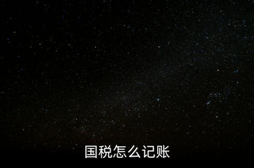 什么稅收記賬，國稅怎么記賬
