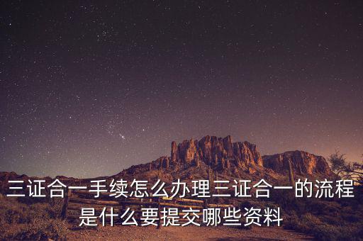 變更地稅三證合一需要什么資料，三證合一營業(yè)執(zhí)照換證需要什么資料