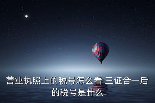 企業(yè)三證合一后稅號(hào)是什么，三證合一后企業(yè)的納稅人識(shí)別號(hào)是哪個(gè)