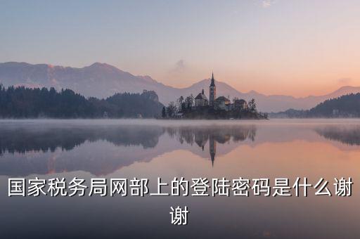 山東國(guó)稅證書登錄密碼是什么，國(guó)家稅務(wù)局網(wǎng)部上的登陸密碼是什么謝謝