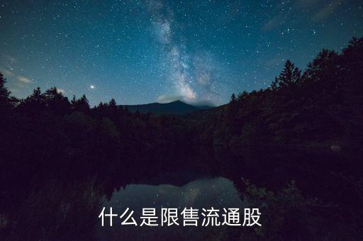 什么是流通限售股，什么是限售流通股它對股市有什么影響謝謝