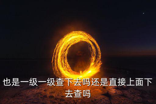 什么是稅務(wù)下查一級，也是一級一級查下去嗎還是直接上面下去查嗎