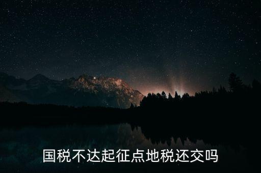 不達(dá)起征點(diǎn)什么意思，小規(guī)模不達(dá)起征點(diǎn)的是否計(jì)提印花稅