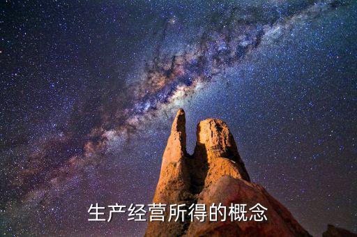 個人生產(chǎn)經(jīng)營所得c表是什么意思，生產(chǎn)經(jīng)營所得的概念