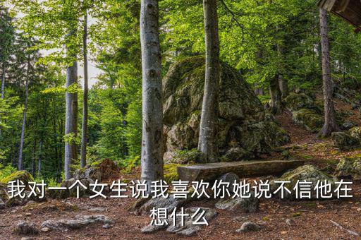 我對(duì)一個(gè)女生說我喜歡你她說不信他在想什么