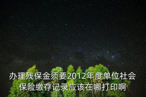 殘保金申報在什么地方查，殘保金的一般繳款書我應(yīng)該去那里拿呢