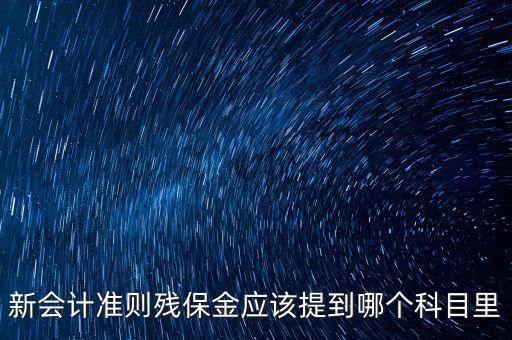 政府殘保金入什么科目，行政單位繳納殘疾人就業(yè)保障金具體列什么科目