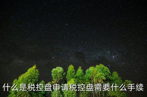 什么是稅控盤(pán)申請(qǐng)稅控盤(pán)需要什么手續(xù)