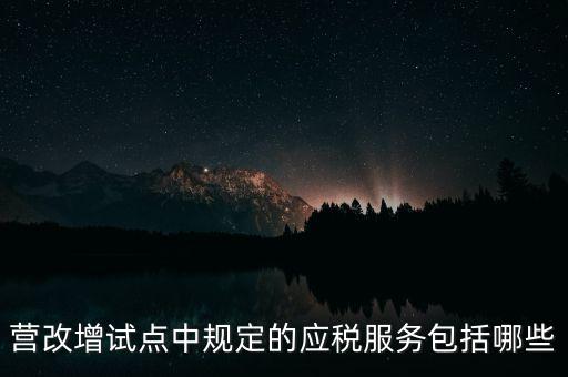 什么是應(yīng)稅服務(wù)，小規(guī)模申報(bào)表中應(yīng)稅服務(wù)什么意思