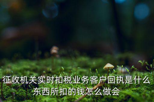 征收機(jī)關(guān)實(shí)時(shí)扣稅業(yè)務(wù)客戶回執(zhí)是什么東西所扣的錢怎么做會