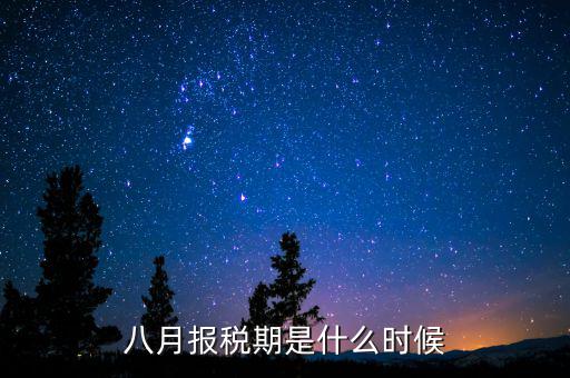 8月份報什么稅啊，8月份的個稅怎么申報啊