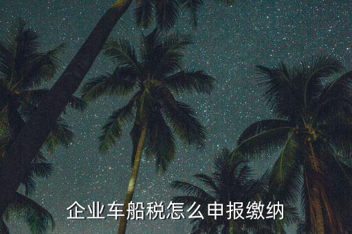 車船稅按什么申報，汽車的車船使用稅按什么征收