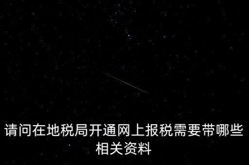 網(wǎng)上申報地稅需要什么，一般納稅人網(wǎng)上申報地稅上要報哪些稅