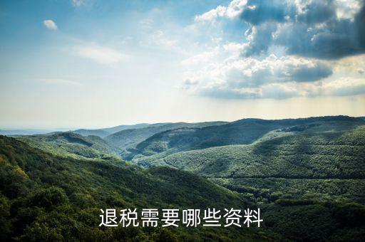 退抵稅都需要什么資料，退抵稅款申請需要什么資料