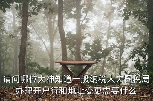 地址變更國(guó)稅變更需要什么資料，到稅局辦理變更地址需要什么資料