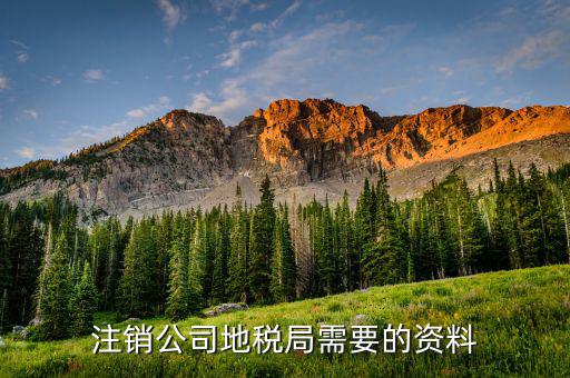 地稅銷戶需要什么資料，注銷公司地稅局需要的資料