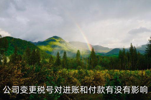 稅號變更是什么意思，公司變更稅號對進(jìn)賬和付款有沒有影響