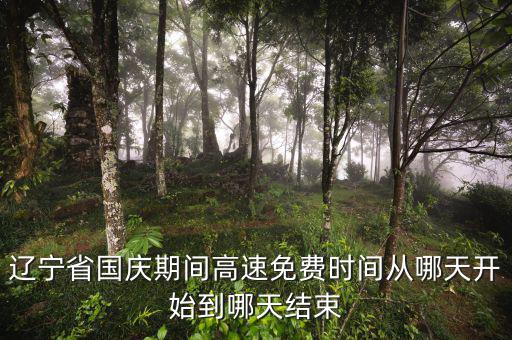 遼寧省河道費(fèi)免征到什么時(shí)候，遼寧節(jié)假日高速免費(fèi)什么時(shí)候開始