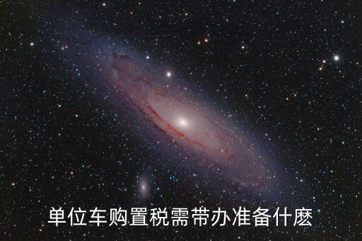 單位車輛購置稅需要什么材料，新車?yán)U納購置稅需要帶什么