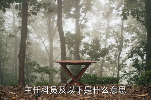 稅務(wù)局主任科員是什么，局級(jí)單位里的主任科員是什么級(jí)別