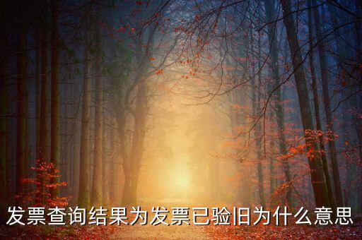 發(fā)票查詢驗舊日期是什么意思，發(fā)票查詢結(jié)果為發(fā)票已驗舊為什么意思