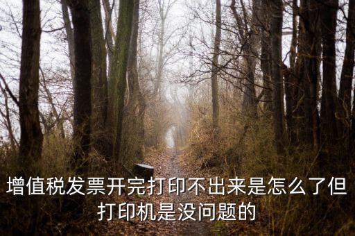 為什么打印發(fā)票打不出來，增值稅發(fā)票開完打印不出來是怎么了但打印機(jī)是沒問題的