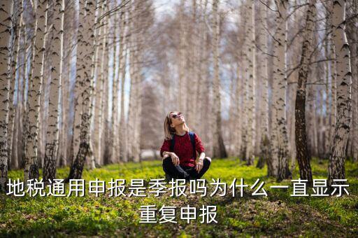 地稅通用申報是季報嗎為什么一直顯示重復申報