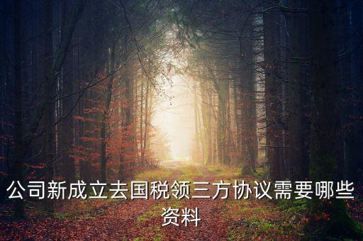 稅務(wù)簽三方協(xié)議需要帶什么，公司新成立去國(guó)稅領(lǐng)三方協(xié)議需要哪些資料