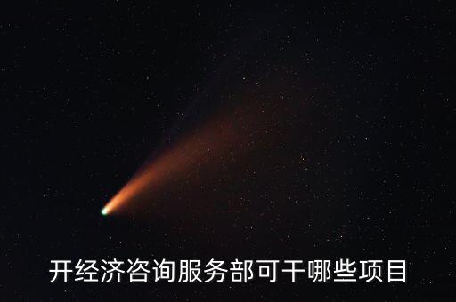 咨詢服務(wù)有什么進(jìn)項，開經(jīng)濟(jì)咨詢服務(wù)部可干哪些項目