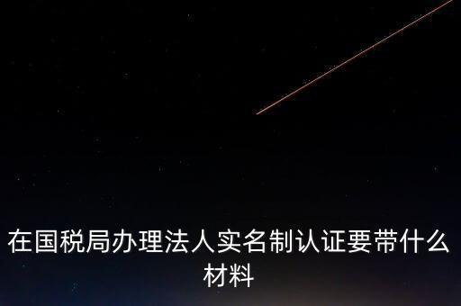 辦理實(shí)名辦稅需要什么資料，在國(guó)稅局辦理法人實(shí)名制認(rèn)證要帶什么材料