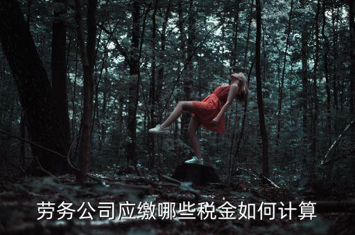 勞務公司應繳哪些稅金如何計算