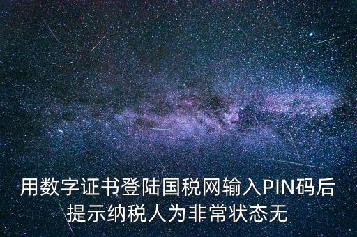 國稅pin碼是什么，機構代碼的ca證書的PIN碼是什么我用CA證書登陸國稅時提示詳細