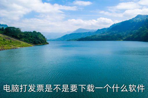 電腦打發(fā)票是不是要下載一個(gè)什么軟件