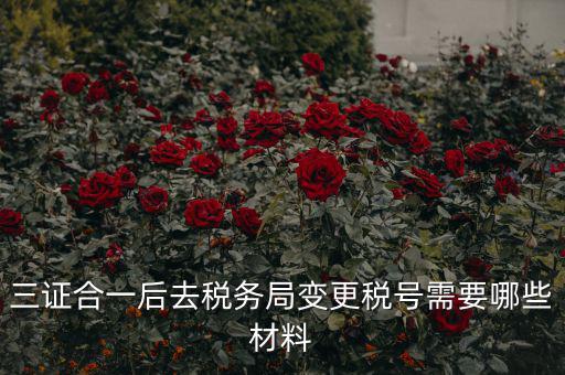 稅號變更需要什么合同，三證合一后去稅務(wù)局變更稅號需要哪些材料