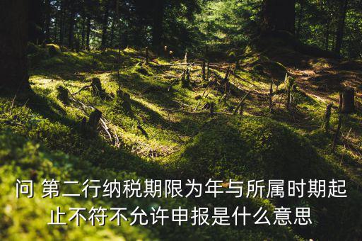 申報(bào)屬期不存在年度申報(bào)記錄什么意思，地稅當(dāng)前屬期不存在待申報(bào)稅種什么意思