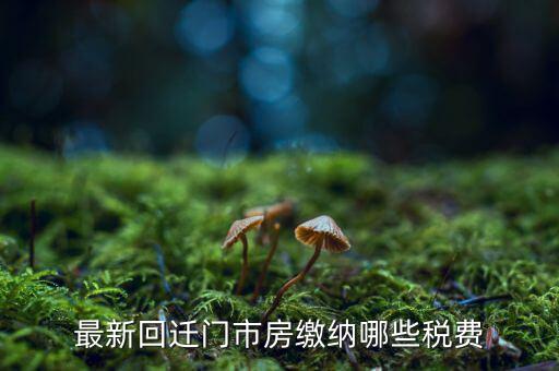 回遷房都繳納什么稅，買二手回遷房需要交哪些稅費
