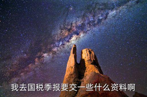 國稅季度申報(bào)需要帶什么，我去國稅季報(bào)要交一些什么資料啊