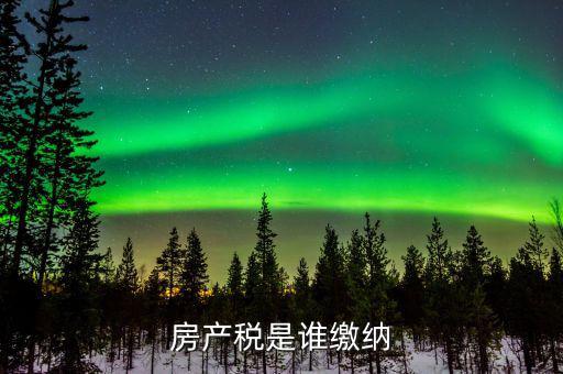 房產(chǎn)稅是什么 由誰繳納，房產(chǎn)稅是誰繳納