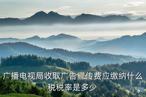 電視臺(tái)宣傳合同繳納什么印花稅，廣播電視局收取廣告宣傳費(fèi)應(yīng)繳納什么稅稅率是多少