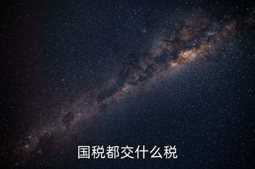 國(guó)稅是什么稅，國(guó)稅包括哪些