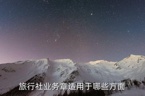 業(yè)務(wù)章辦理什么業(yè)務(wù)用，旅行社業(yè)務(wù)章適用于哪些方面