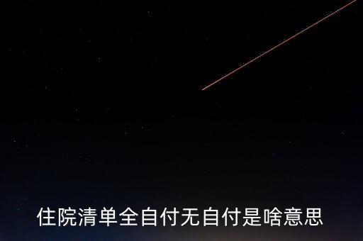 清單不增付是什么意思，希望有人幫我解決下 醫(yī)院的消費(fèi)清單里的自付比例是什么意思