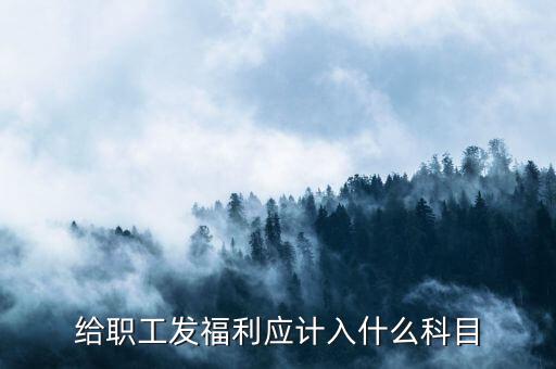 給職工發(fā)福利應計入什么科目